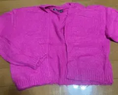 SHEIN ピンクニットカーディガン