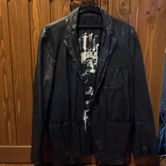 ブラックレザーシングルライダースジャケットのサムネイル