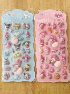 2枚セット！　サンリオ　マイメロ　おしりシール　ぷっくりシール