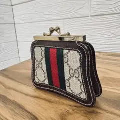 GUCCI グッチ オールドグッチ シェリーライン GG ロゴ レザー 小銭入れ
