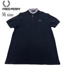 FRED PERRY ブラックポロシャツ Mサイズ　春夏コーデ　定番