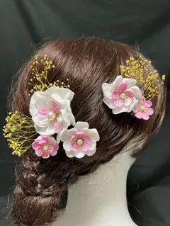 RN-6 髪飾り つまみ細工　成人式　卒業式　和装　洋装 振袖