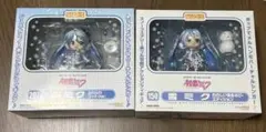 ねんどろいど 雪ミク セット 未開封新品 ふわふわコートVer.たのしい雪あそび