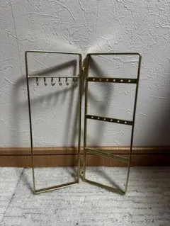 ゴールド メタル アクセサリーケース