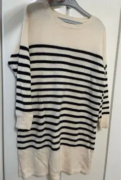 earth music & ecology ストライプニット Lサイズ