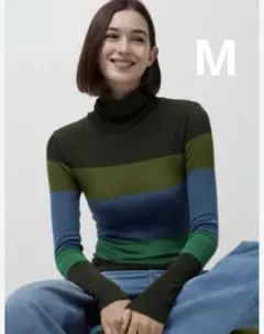 ユニクロ×プリンセスタムタムヒートテックシームレスリブタートルネックT 【Ｍ】