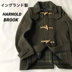 美品 イングランド製 アーノルドブルック ダッフルコート カーキ メンズLサイズ