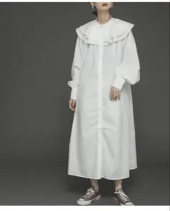 SENSE OF PLACE ビッグカラーシャツワンピース