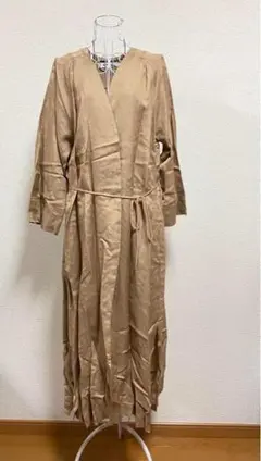 【即納】 Johnbull ジョンブル ヘリンボンロングコート ベージュ F