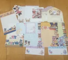 ディズニー メモ用紙 メモ帳 封筒セット チップとデール ミッキー まとめ売り