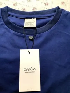 新品タグ付き【Zootie 】爽やかな着映えロイヤルブルー！半袖カットソー Mのサムネイル