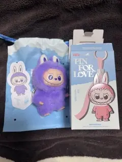イニシャル ラブブ【T】labubu PIN FOR LOVE アルファベット