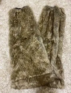 ブラウンファーレッグウォーマー