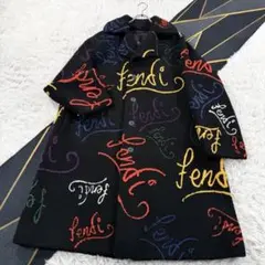 美品 21年 FENDI ムートン ラムレザーコート メンズ 本毛皮 AA574のサムネイル