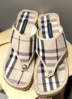 Burberry バーバリー ノバチェック柄 サンダル エスパドリーユ　38のサムネイル