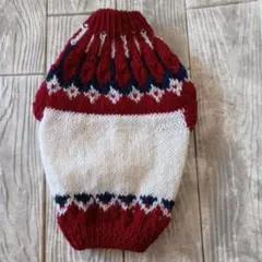 犬の手編みセーター