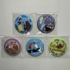 ディズニー 刺繍缶バッジ1 5個セット
