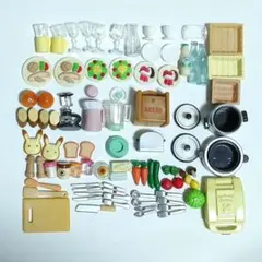 シルバニアファミリー キッチン家電 ディナーセット 冷蔵庫 付属品 小物