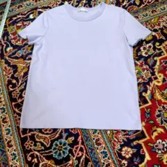 ZARA クルーネック 半袖Tシャツ ライトパープル