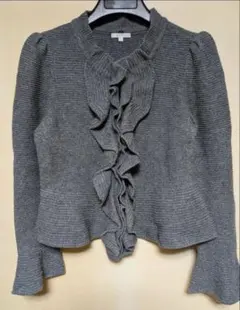 ✳︎TO BE CHIC フリル付き ニットカーディガン✳︎