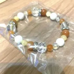 金運　パワーストーン　ブレスレット　水晶　天然石