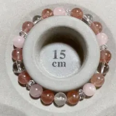 ストロベリークォーツ&ローズクォーツブレスレット