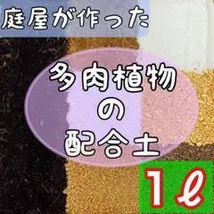 庭屋が作った多肉配合土　1ℓ 多肉植物　サボテン　挿木　種まき　魂根植物　観葉のサムネイル
