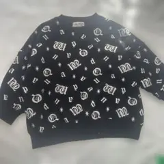 I PARK 95cm 総柄 長袖 ブラック 黒 トレーナー スウェット