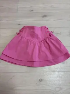 【新品未使用】SHEIN キッズ レースアップ スカート ピンク 4y