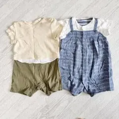 【美品】ロンパース　2枚セット　80