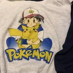 90s ヴィンテージ ポケモン USA製　パーカー サトシ ピカチュウ　ポケカ