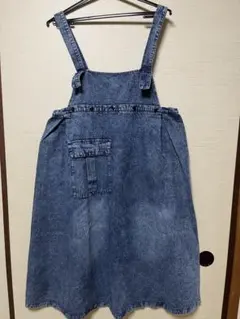 デニムジャンパースカート レディース 薄手 夏 重ね着