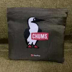 CHUMS エコバッグ　折り畳み式　カーキ