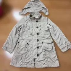 GIANNI LO GIUDICE ベージュモッズコート 長袖ライナー付き