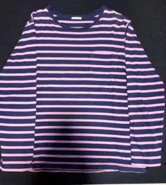 ピンク ボーダー ロンT レイヤードのサムネイル