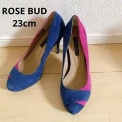 【美品】ROSEBUD スウェードパンプス23cmのサムネイル