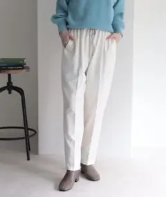 ウールライクテーパードパンツ
