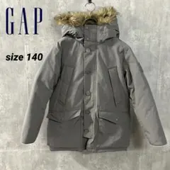 GAP KIDSダウンコートL140ファー付 ダウン75%フェザー25%軽量防寒