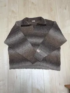 JaVa ハーフジップセーター ブラウン系のサムネイル