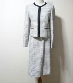 【美品】ANCHOR WOMAN　青山　セレモニースーツ　ツイード　セットアップ