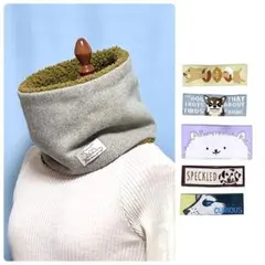 選べるわんこタグ　ウール　ネックウォーマー