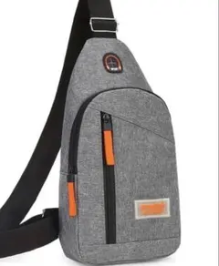 新品未使用　ボディバッグ　グレー