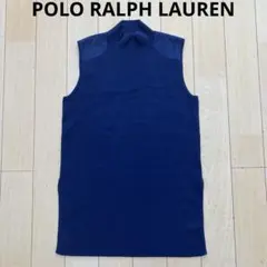POLO RALPH LAUREN ニット　ベスト　ハイネック　ネイビー　S
