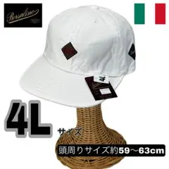 Borsalino　ボルサリーノ　CAP　綿素材　4Lサイズ　日本製　白色のサムネイル