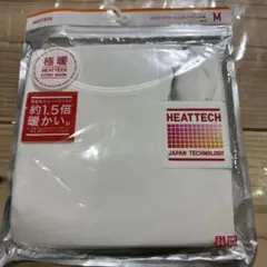ユニクロ　ヒートテック エクストラウォーム UネックT M ホワイト　八分袖