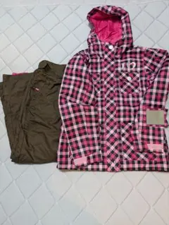 IGNIO.スキーウェアセット（ピンク・ブラウン）