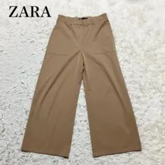ZARA ザラ　ワイドパンツ M オフィスカジュアル　ゆったり　無地　着回し