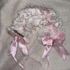ヘッドドレス ピンク