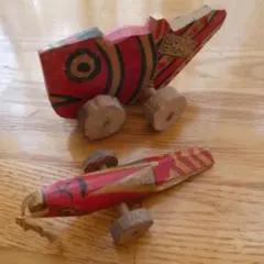 古玩 秋田県 郷土玩具 八橋人形 道川トモ 狛獅子（狛犬）縁起物 魔除け