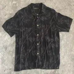 【美品】総柄アロハシャツ 古着韓国系モードY2Kグランジ